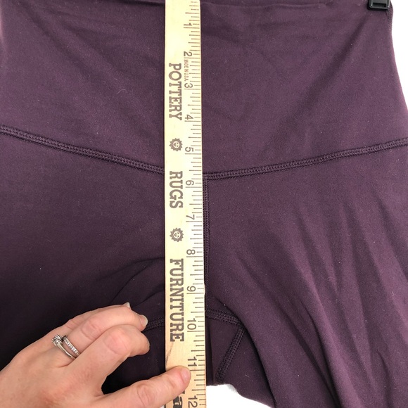 Lululemon High Waist Roll Down Wunder Under Leggings Dark Purple - Picture 13 of 16